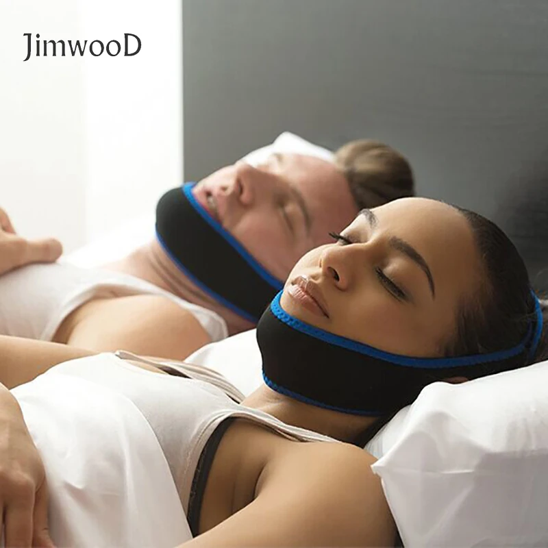 Jimwood Face Lift Tool Anti Russare Sottogola Cura Sleep Stop Russare Chin Jaw Supporter Apnea Cintura Per Uomo Donna Prodotti Per Il Sonno