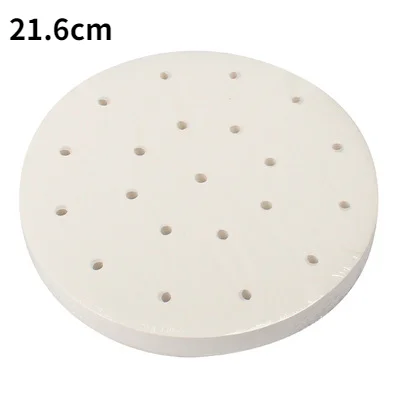 100pcs Air Fryer Paper Square Round Baking Mat Air Fryer Liners Disposable Perforated Parchment Steamer Baking Papers Sheets 