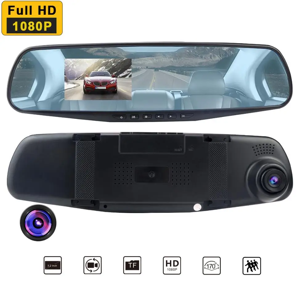 Dash cam Эра Автомобильный dvr камера заднего вида Зеркало Авто dashcam регистратор в