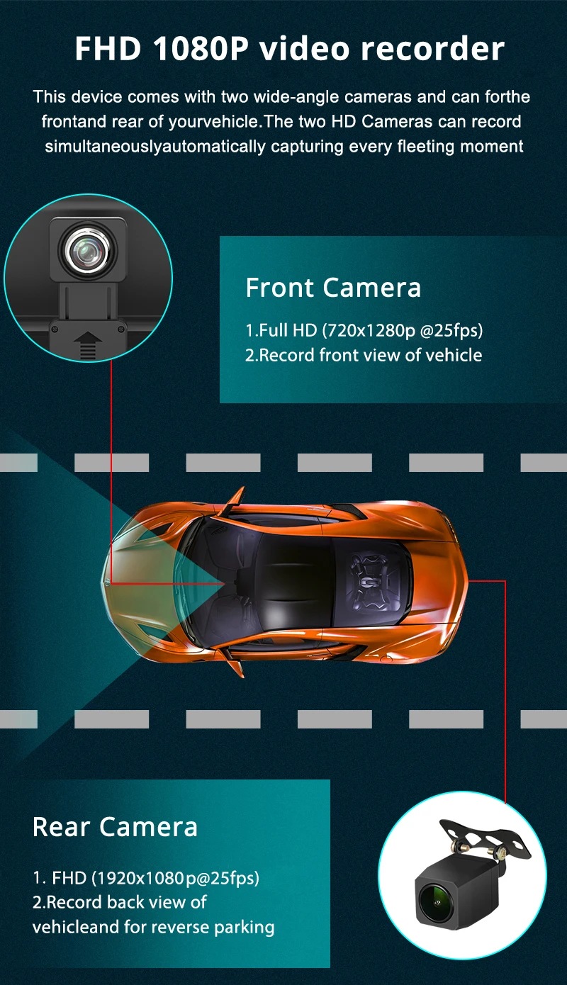 Bluavido 8 дюймов 4G ADAS Android автомобильный видеорегистратор Камера GPS навигации Full HD 1080P