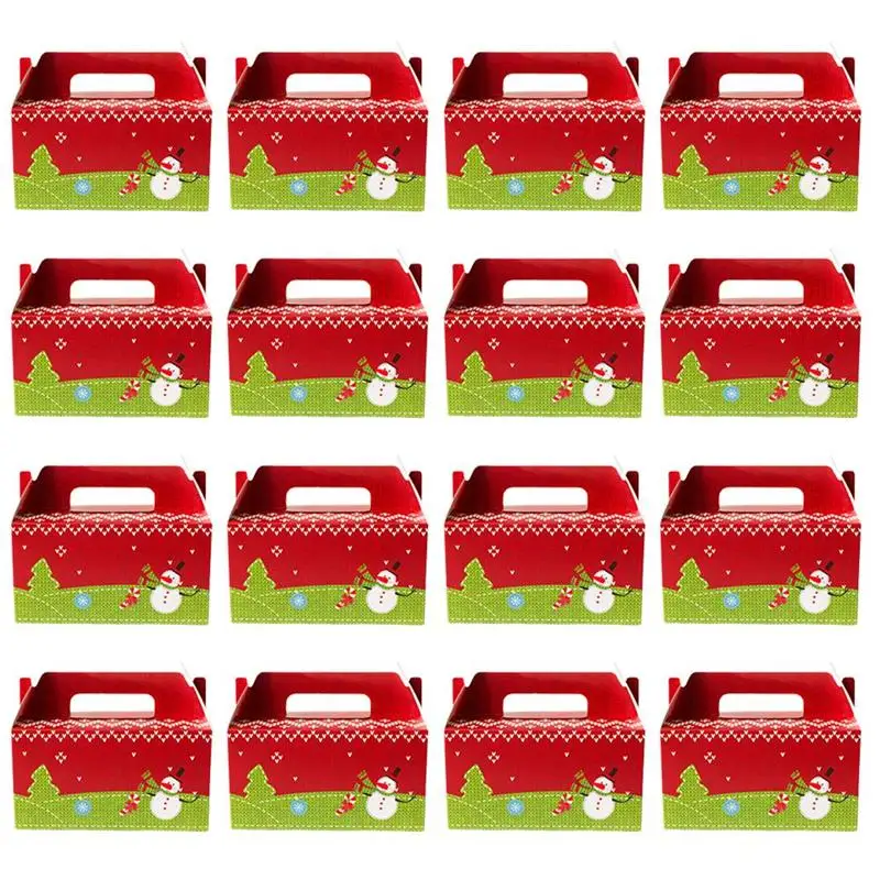 

20Pcs Christmas Cupcake Boxes Cake Packaging Cases Handy Cupcake Boxes