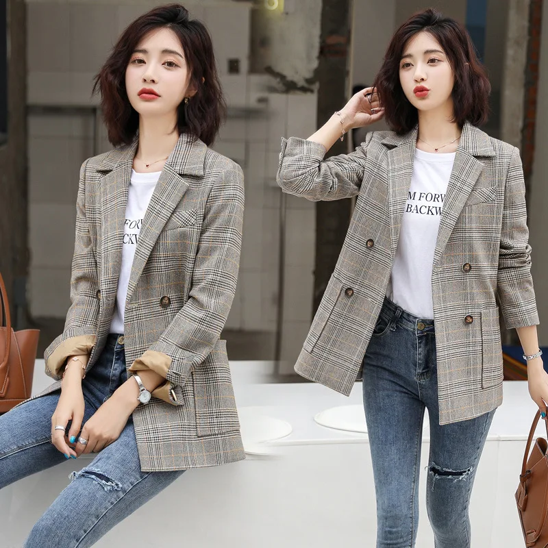 

2019 Autumn New Style Versitile Fashion Waist Hugging Suit Jacket Comfortable Natural Elegant