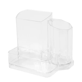 

Clear Acrylic Desk Cosmetic Lipstick Brush Holder Makeup Storage Case
