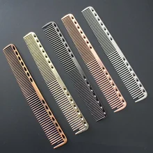 1pc Small Space Aluminuml Hair Comb Professional Hairdressing Combs Hair Cutting Dying Hair Brush Barber Tools Salon Accessaries