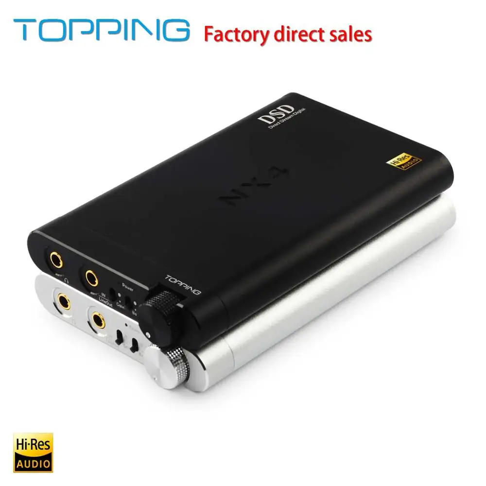Новый TOPPING NX4 DSD fever HiFi портативный декодирующий усилитель XMOS ES9038Q2M OPA2140 USB DAC