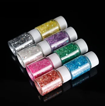 

8 Colors Resin Casting Mold Glitters Sequains Pigment Large Kit Makeup Jewelry Fillings Nail Art Jewelry Making