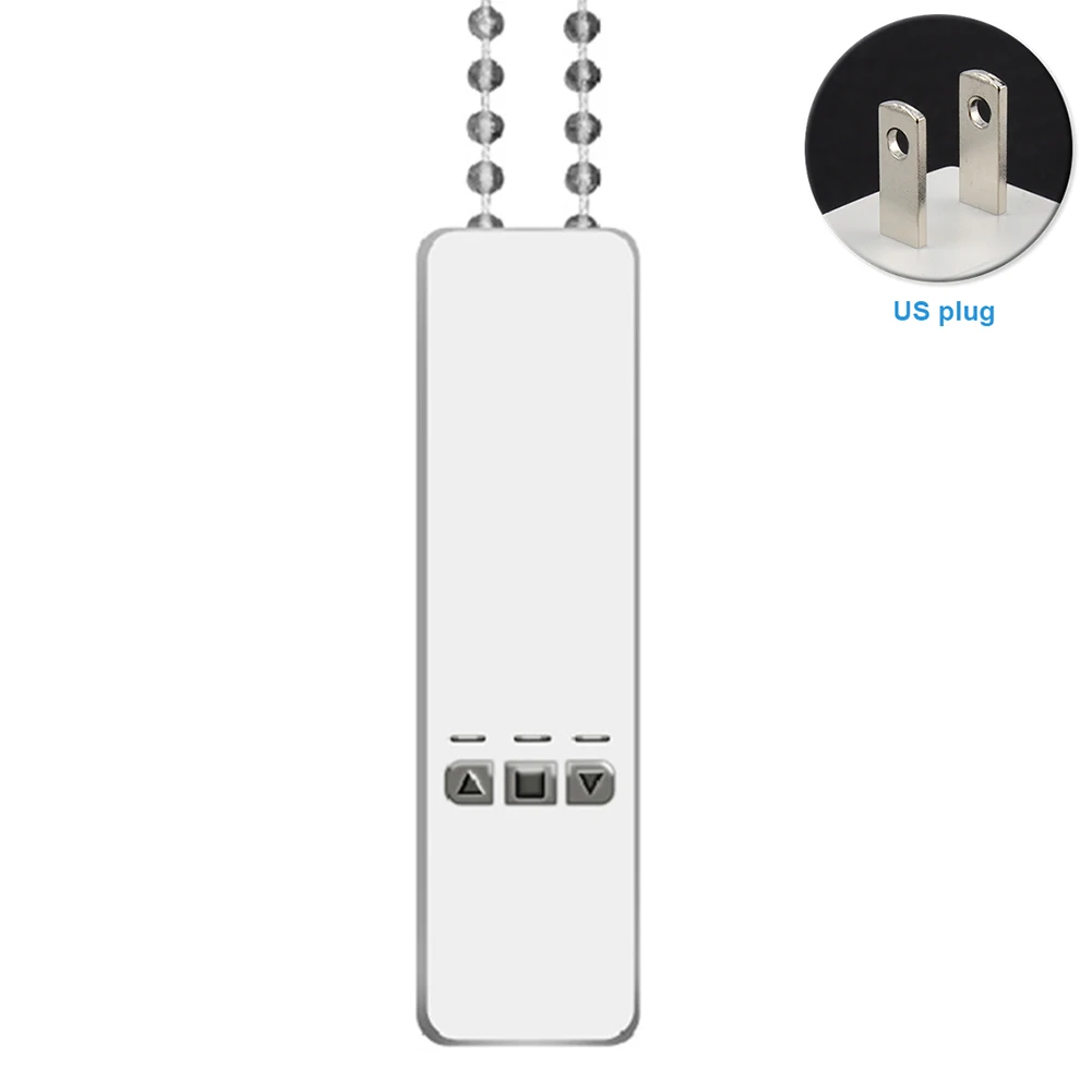 US DIY Smart моторизованные цепные роликовые шторы затвор привод мотор питание от аккумуляторной батареи для дома и офиса жалюзи - Цвет: US