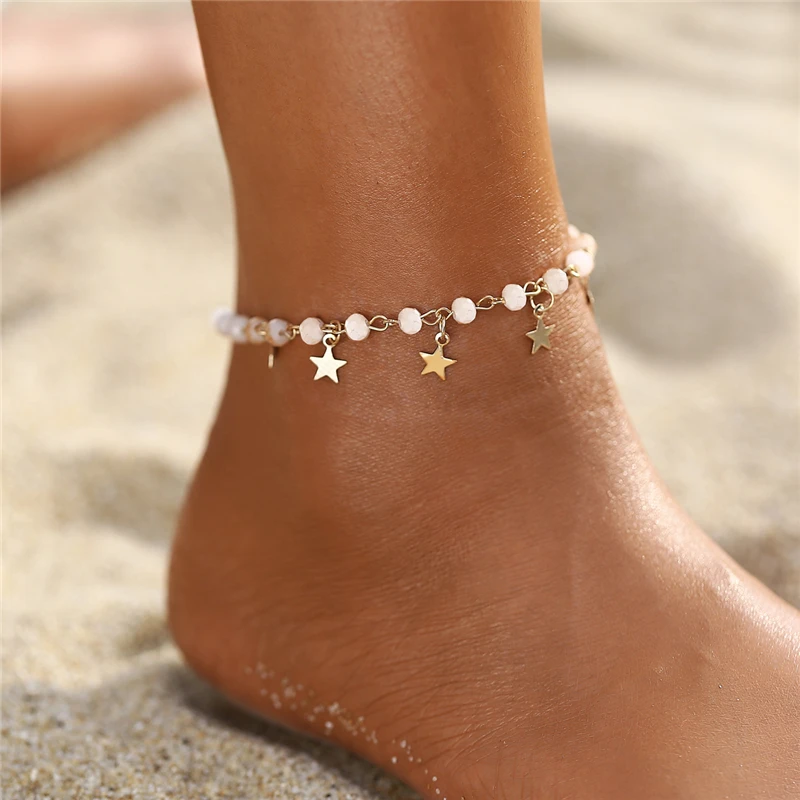 2020 Boho Star Anklets For Woman, Gold Vintage Beads Beach Anklet Bracelet,Leg Foot Bracelet Fashion Jewelry 2020 Boho Star Anklets For Woman, Gold Vintage Beads Beach Anklet Bracelet,Leg Foot Bracelet Fashion Jewelry