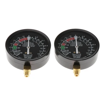 

2Pieces Motorcycle Carburetor Carb Synchronizer Vacuum Gauge Tool Sync Gauge