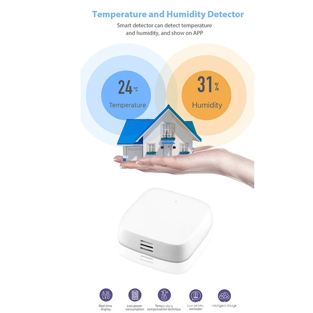 $16.02 Zigbee gateway Wifi Switch Zigbee Sensor Extension Monitoring Temperature Humidity Probe Timer for Google Home Alexa
