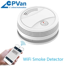 CPVan SM05W Wifi Smoke Detector Fire Alarm sensor Protection Tuya APP Control Office/Home Smoke Alarm System датчик дыма