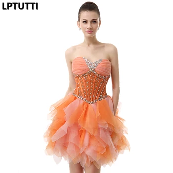 

LPTUTTI CRYSTAL beading New Sexy Woman Social Festive Elegant Formal Prom Party Gowns Fancy Short Luxury Cocktail Dresses