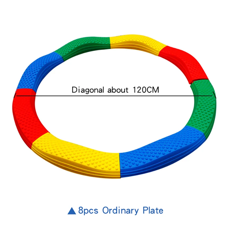 Ruizhi балансировочное тактильное детское Сенсорное тренировочное оборудование детский сад однопланковый мост Детские уличные спортивные игрушки RZ1175 - Color: ordinary 8pcs