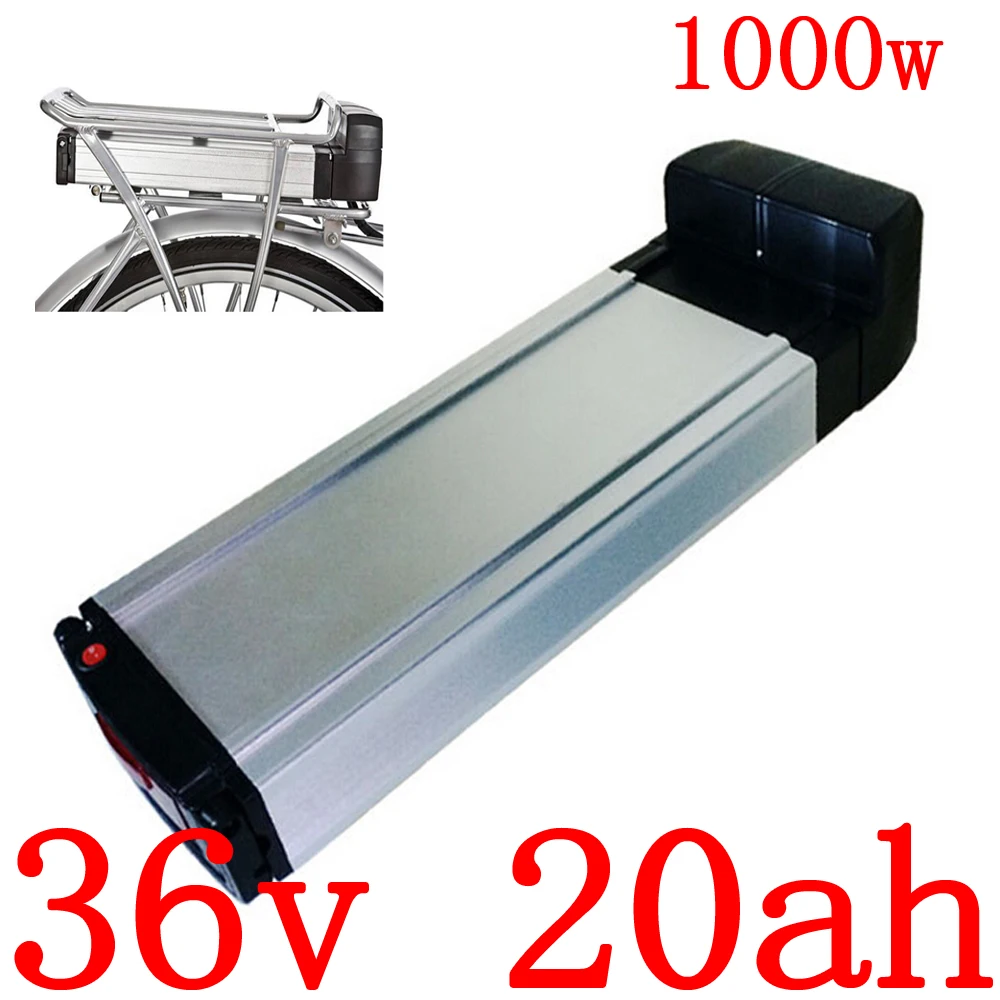 36V Battery 36V 500W 1000W Rear Rack Lithium Battery 36V 10AH 12.5AH ...