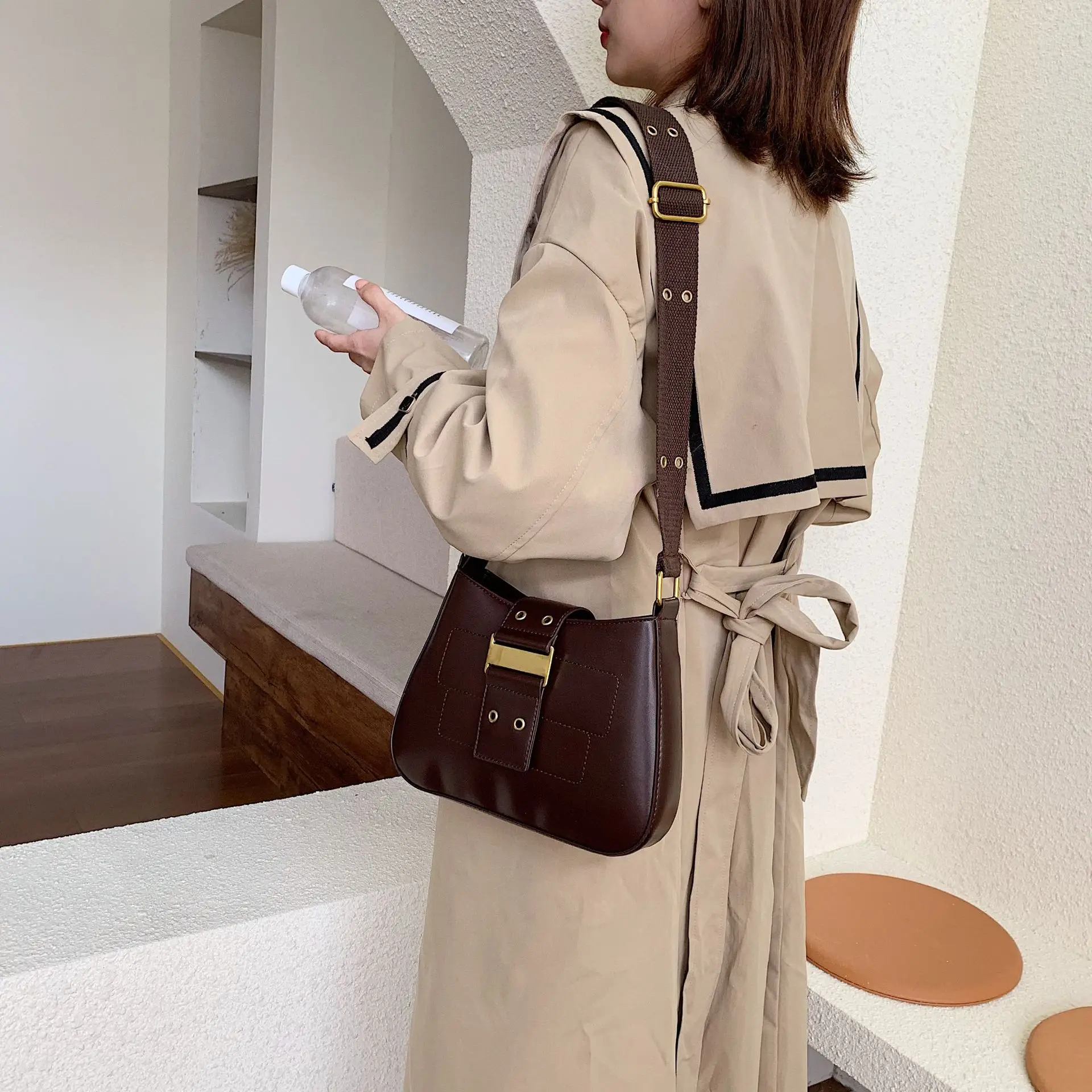 

Модная женская винтажная сумка, маленькая наплечная сумка-мессенджер через плечо, женские модные сумочки под подмышку, роскошная стильная сумка