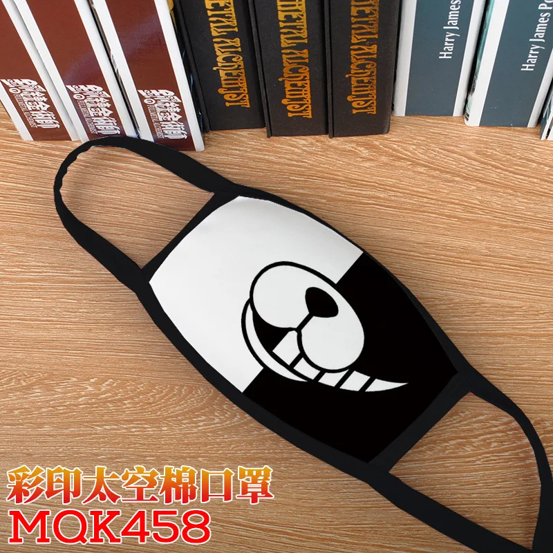 Monokuma Winter Neck Warmer For Men Women Ski Neck Gaiter Cover Face Mask Dangan Ronpa