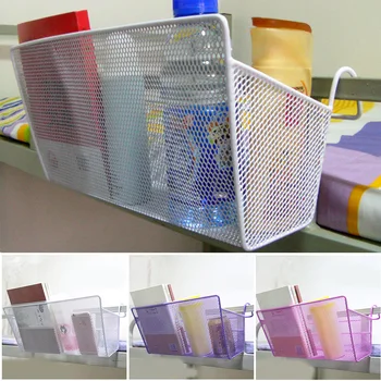 

Dormitory Bedside Storage Baskets Mesh Storage Basket for Books Phones Office Home Table Hanging Organizer Drop Shipping