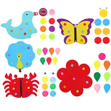 Planche en tissu Non tissé avec bouton, 5 pièces, jouets d'apprentissage précoce pour enfants