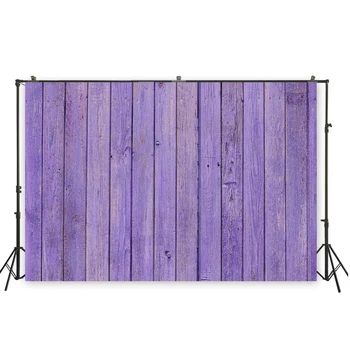 

HUAYI purple woooden backdrop wood look background children birthday party decoration wood planks backdropXT- 6497