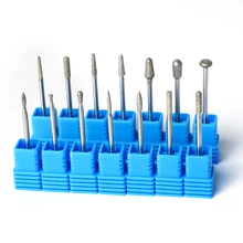 1 шт. набор сверл с бриллиантовой крошкой резак пламя ногтей дрель Полировочный, поворотный Burr Электрический маникюр вращающиеся аксессуары для ногтей инструмент