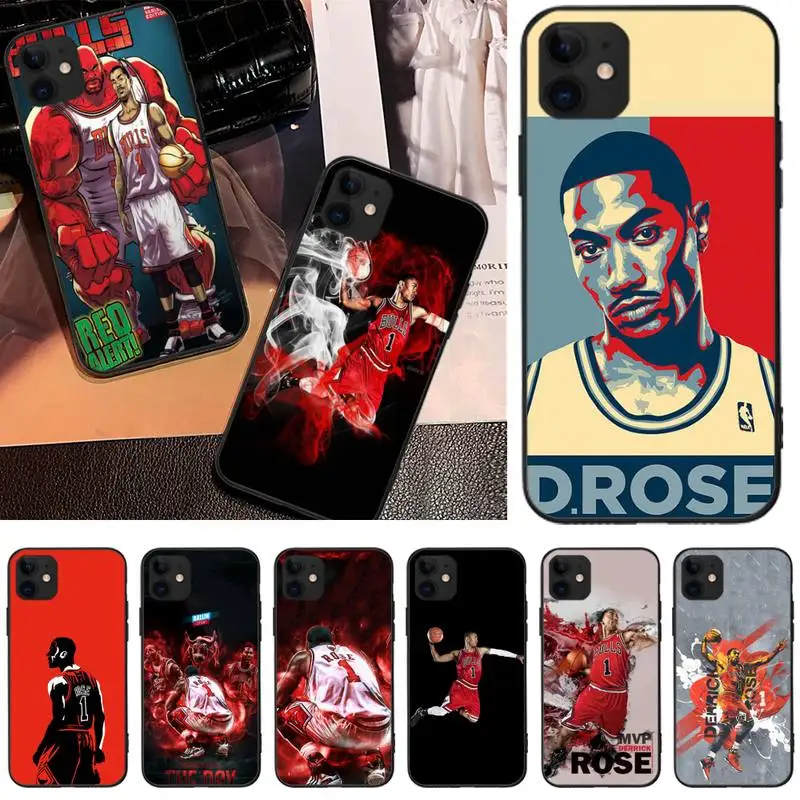 

Ivits basketball Rose Luxury Unique Design Phone Cover For iphone6 6s plus 7 8 7 8 plus X XR XS MAX 11 Pro Max Cover