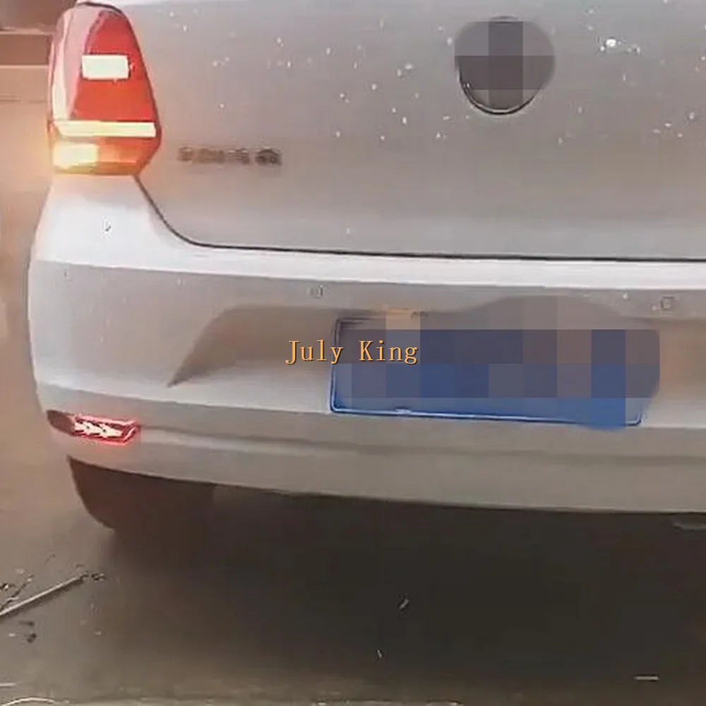 Чехол July King со светодиодный ными стоп сигналами для Volkswagen Polo Hatchback 2014 18 ночные