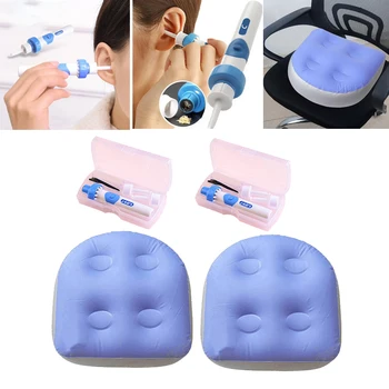 

2x Spa Booster Seat With Suction Cup Grip Hot Tub Massage w/ 2 Ear Wax Remover