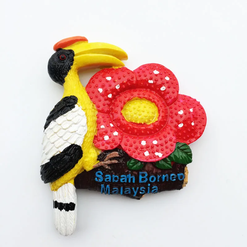 Magnetic Fridge Magnets Refrigerator Decor Asia Malaysia Tourist Souvenir Fridge Magnets