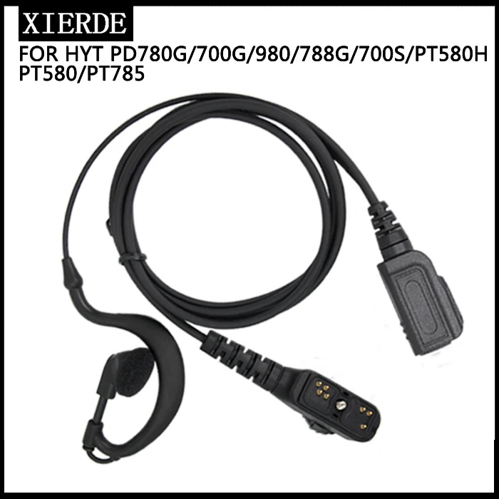 Ofertas Especiales Auriculares micrófono para Hytera auricular walkie-talkie PD780 PT580H PD780G PD782 PD782G PD785 Radio auriculares Q5X0VLR1