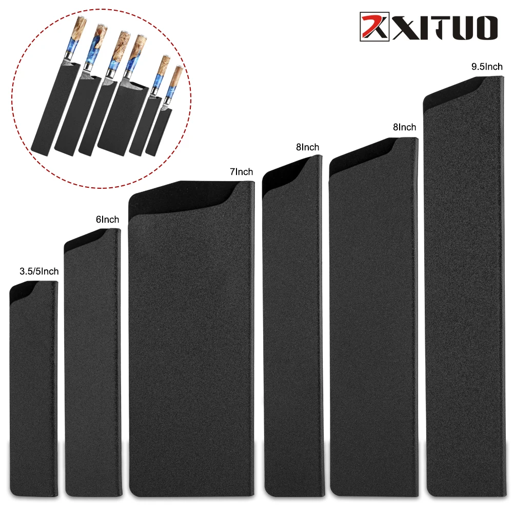 XITUO Kitchen Knife Sheath 9.5"8"7"6"5"3.5"Inch Chef knife Case Santoku Sashimi Cleaver Slicing Filleting Paring Utility Cover