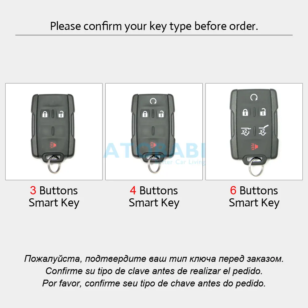 Кожаный чехол для ключей автомобиля GMC Sierra Canyon Chevrolet Colorado Silverado Smart Keyless