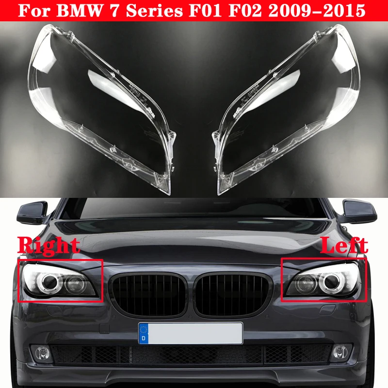 

Автомобильная крышка для линз передних фар для BMW серий 7 F01 F02 2009-2015 авто фары покрытия для ламп прозрачный абажуры лампа основа