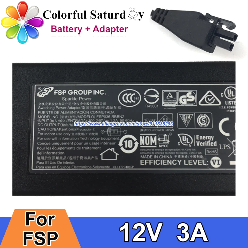 

2PIN 12V 3A FSP036-RBBN2 SP036-RAB FSP Switching Power Adapter for FORTIGATE F FORTINET 60D FG-60D 30E-3G4G 30E AD036RAB-FTN3