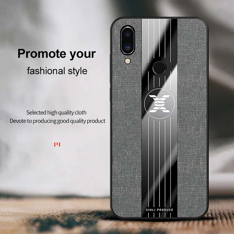 Для Meizu Note 9 чехол для телефона в виде металлического колечка на ткани твердом