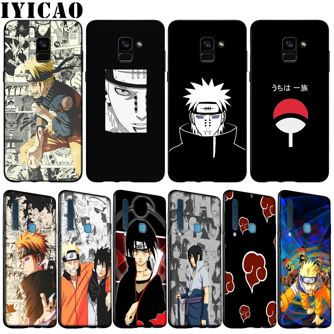 Naruto Kakashi Guy NARUTO Akatsuki Soft Silicone Case for Samsung Galaxy A6 A7 A8 A9 2018 A3 A5 2016 2017 Note 9 8 10 Plus |
