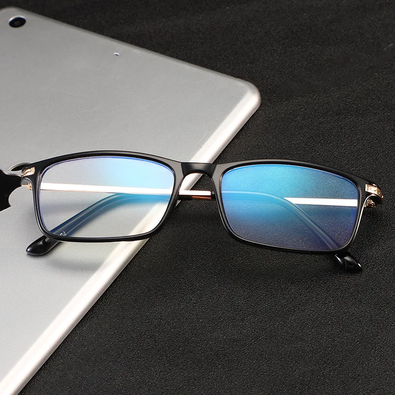 

XI WANG Ultralight Rimless Reading Glasses Women Men Clear Lens Anti-Blu-Ray Computer Glasses Presbyopia Reader Glasses