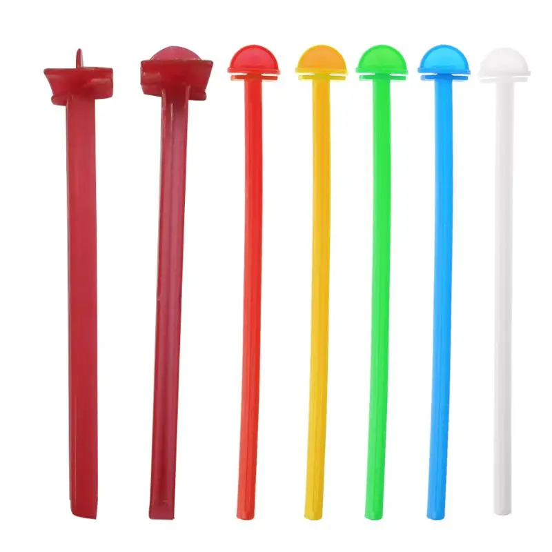 5PCS Bird Cage Perch Stand Holder Plastic Bird Finch Canary Cage Platform 17cm Plastic Perch Random Color