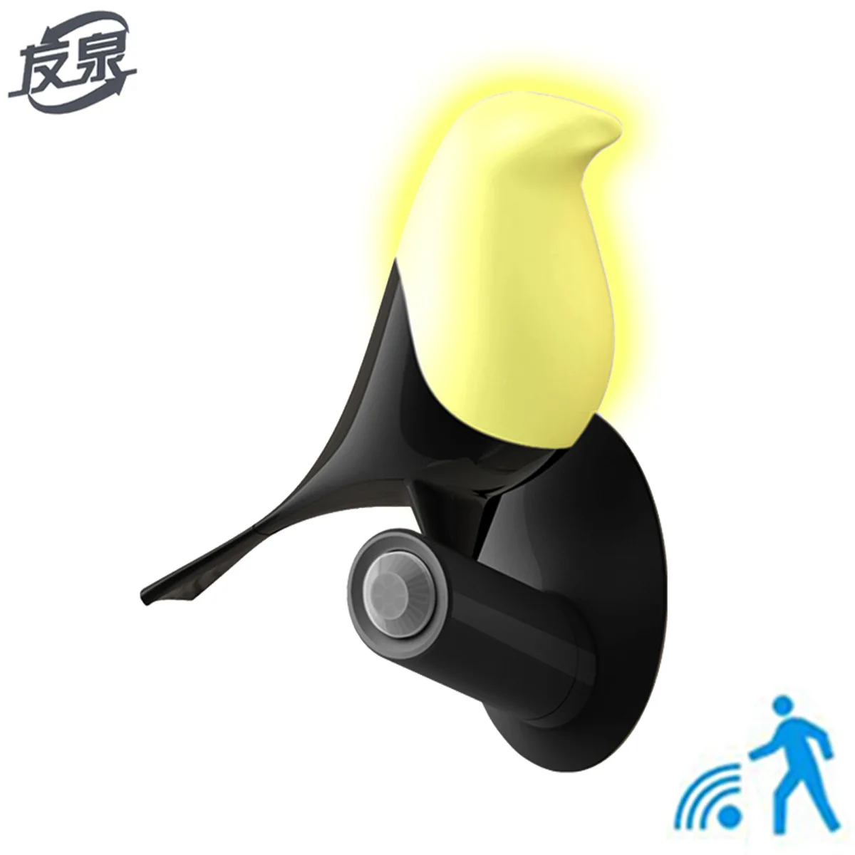 

Modern Smart LED Charging Small Night Lamp Mini gui jiao deng Creative Magnetic Sucker Infant Light Control Infrared Sensor Lamp