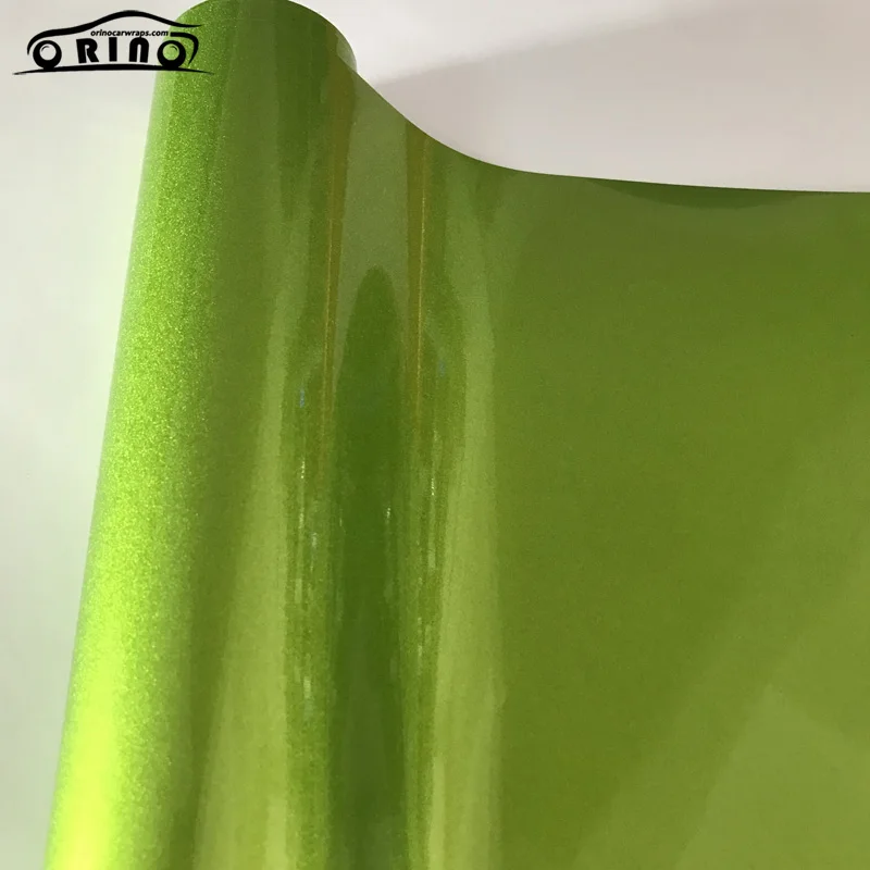 Glitter Diamond Green Vinyl Sticker Wrap-4