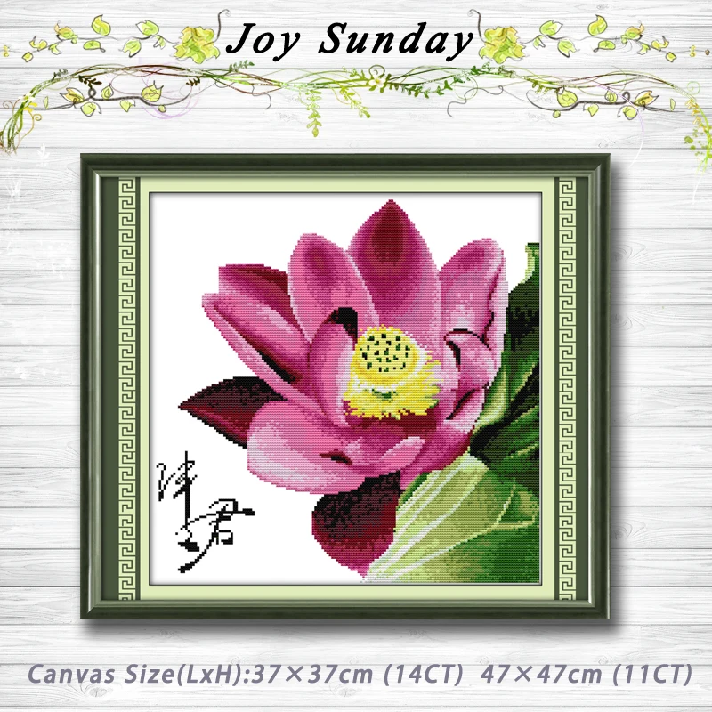 

Lotus flowers water lily pond Patterns Counted Cross Stitch 11CT 14CT Cross Stitch Set Handmade Embroidery Needlework Home decor