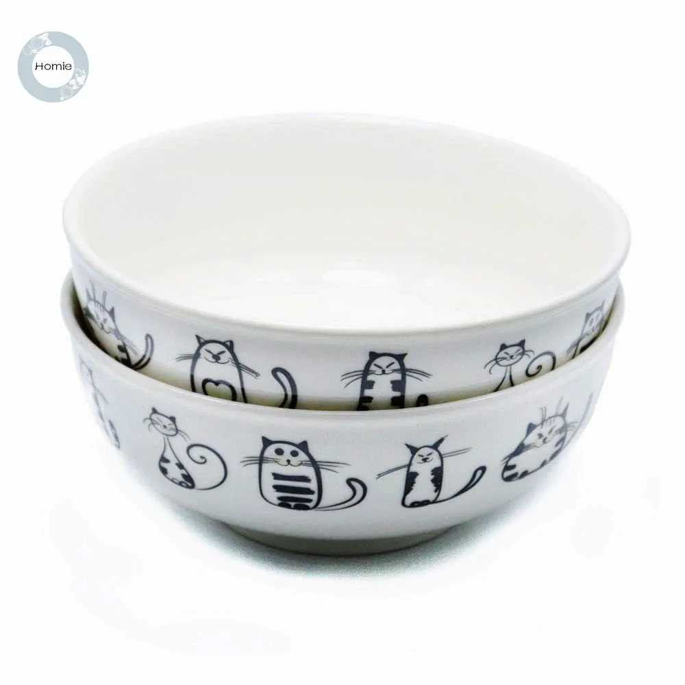 Homie японская столовая посуда кошка детская суповая чаша посуда еда керамическая чаша кухонные аксессуары миски для риса украшения для дома