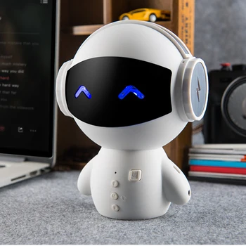

HOT-Portable Cartoon Robot Mini Bluetooth Speakers Bluetooth Wireless Receiver Speaker Stereo Music Player bocinas speaker m10