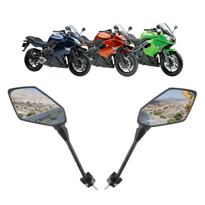 Motorcycle Mirrors Rearview for KAWASAKI NINJA etc.