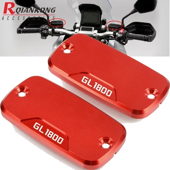 

FOR HONDA GL 1800 2003-2014 Aluninum Motorcycle Front Brake and Clutch Fluid Reservoir Cap Cover GL1800 2013 2012 2011 2010 2009