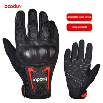 

New touch screen gloves breathable and wearable outdoor cycling gloves PVC anti-fall and non-slip long finger gloves