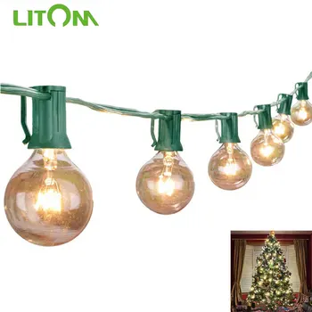 

LITOM LED String Light Christmas Lights Outdoor Waterproof Light Bulb AC110V/220 Garland Christmas Decoration Party Backyard