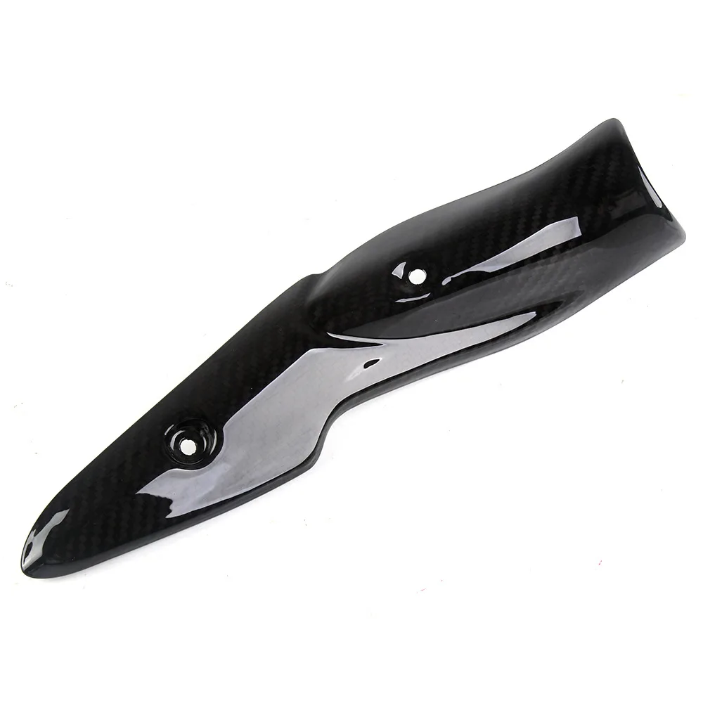 

Модифицированный тепловой экран из углеродного волокна для выхлопной трубы мотоцикла, защита от ожогов из углеродного волокна для Kawasaki Z900 2017-2021