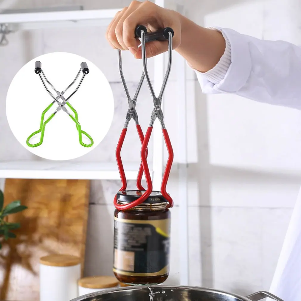 

Canning Jar Tong Stainless Steel Anti-Scalding Lifter Non-Slip Feeding Bottle Clip For Home Anti-Skid Anti-Scald Jar Clamp #w