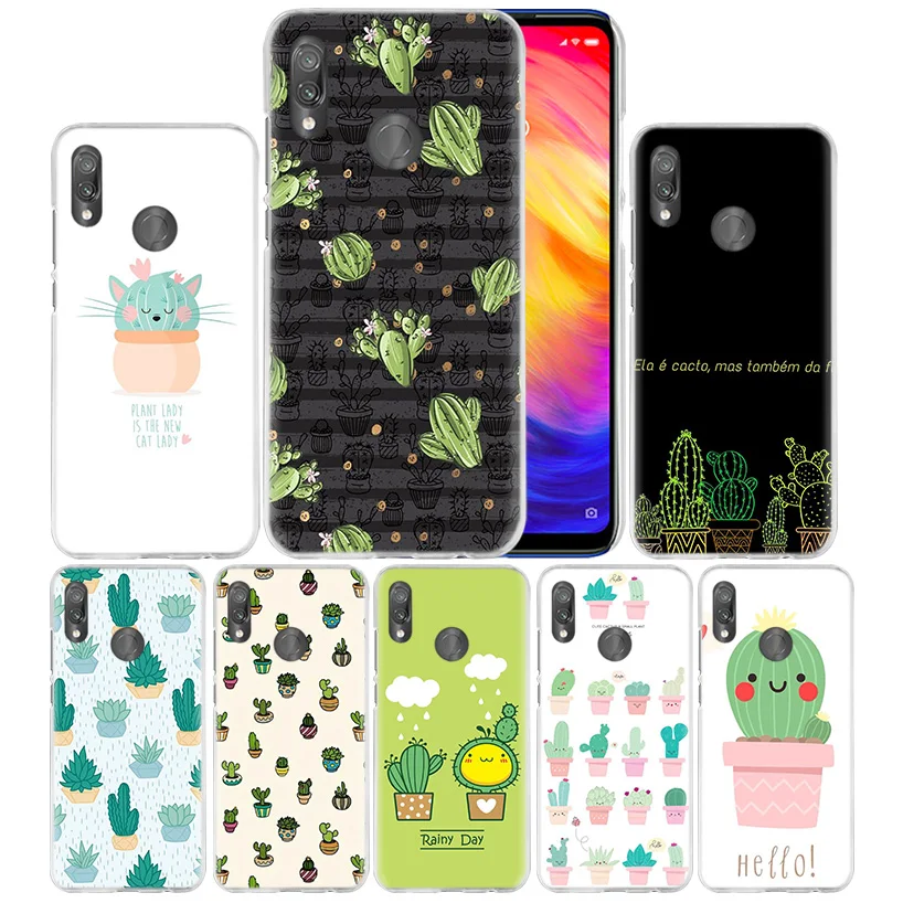 

Cactus Vintage Flower Case for Xiaomi Mi 9T CC9 CC9E A3 Lite 8Lite Redmi Note 7 K20 Pro Hard PC Clear Carcasa Phone Coque Cover