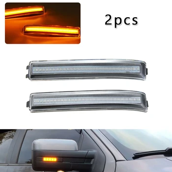 

12V Side Light 5W 60SMD/Pair 3528SMD 2pcs Reflector Turn Signal For Ford F150 2009-2014